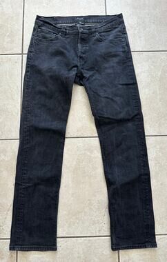 Brixton Reserve Standard Fit Denim Jeans Black Wash Size 33x32